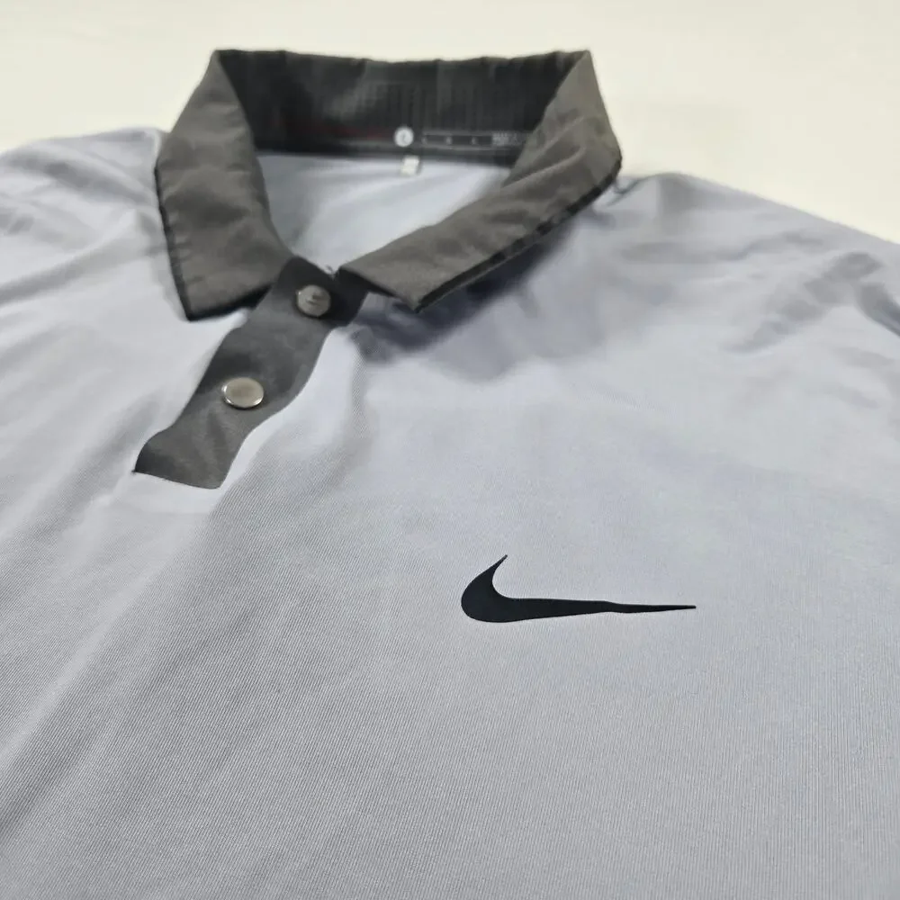 Nike Tiger Woods x‎ PGA Palm Beach Short Sleeve Gray Golf Polo Men's Size Large